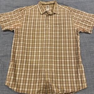 The North Face Mens Plaid Short Sleeve Button Up Shirt Hiking Size XLTG